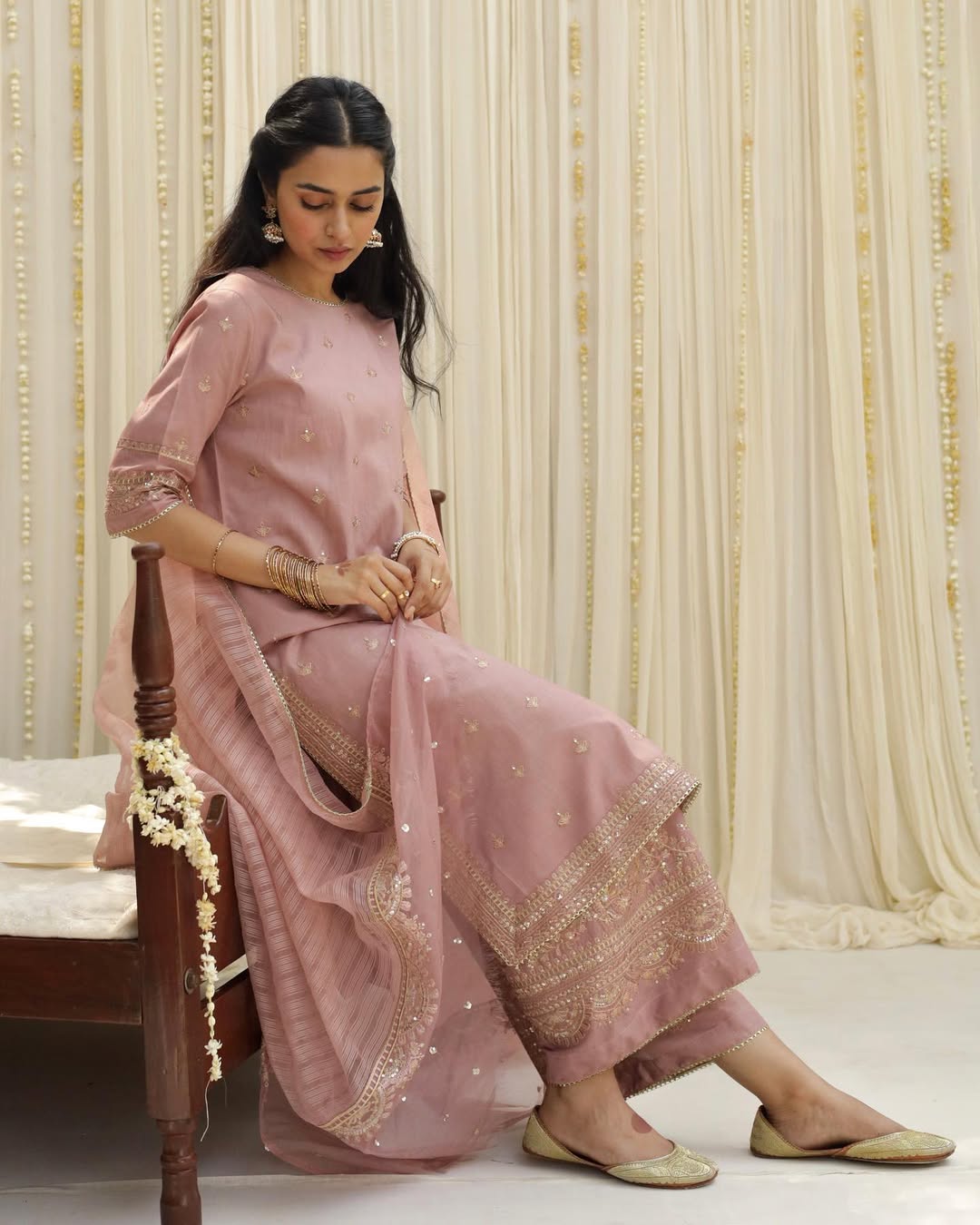 Pink Serenity | 3 Piece Stitched Suit