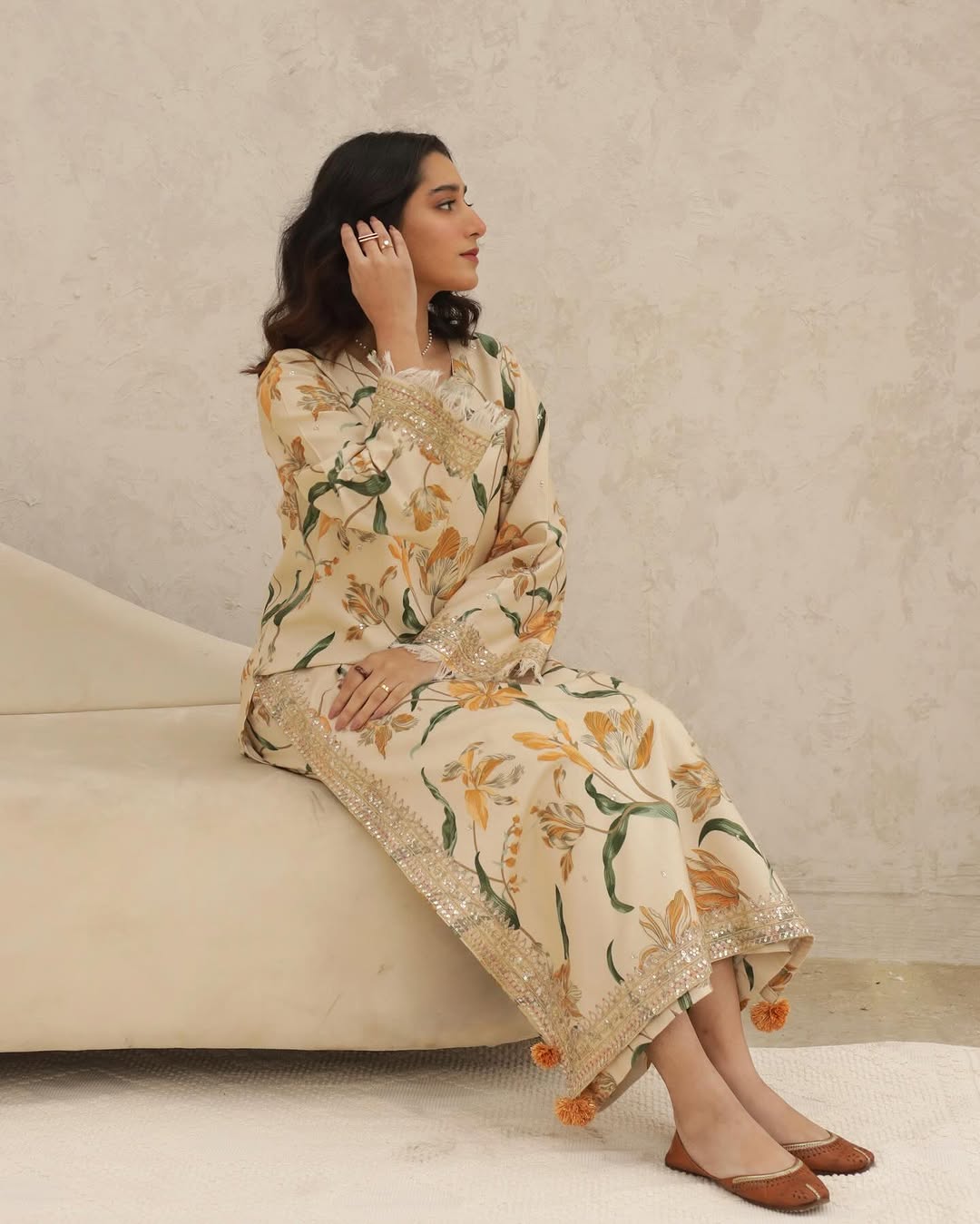 Floral Whisper | 2-PIECE STITCHED SUIT